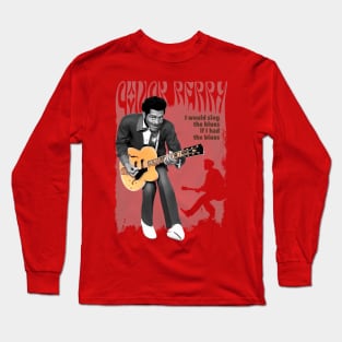 Chuck Berry cartoon Long Sleeve T-Shirt